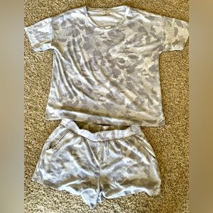 Gray Camo Lounge Set